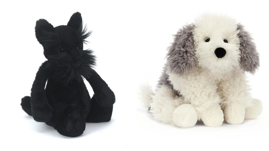 Jellycat Black and White Dog Names